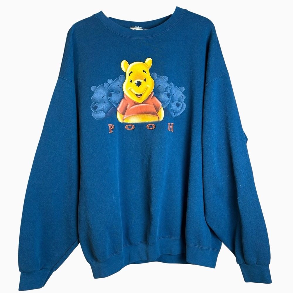 Disney Store Adult Sweatshirt 2XL Winnie The Pooh USA Made Crew 90s